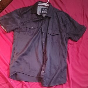 Men's Black Button Down Shirt by Outlander